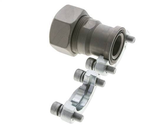 1-1/4'' SAE Flens 3000 psi Staal met 38S (M52x2) ISO 6162-1