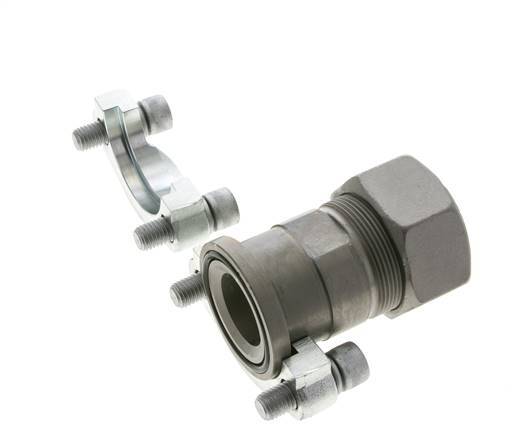 1-1/2'' SAE Flens 3000 psi Staal met 38S (M52x2) ISO 6162-1