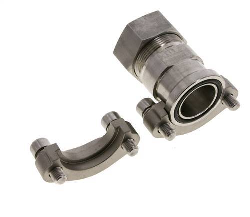 1-1/4'' SAE Flens 3000 psi RVS met 35L (M45x2) ISO 6162-1