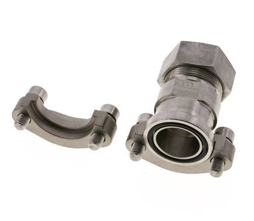 1-1/4'' SAE Flens 3000 psi RVS met 35L (M45x2) ISO 6162-1