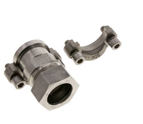 1-1/4'' SAE Flens 3000 psi RVS met 35L (M45x2) ISO 6162-1