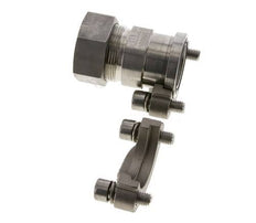 1-1/4'' SAE Flens 3000 psi RVS met 35L (M45x2) ISO 6162-1