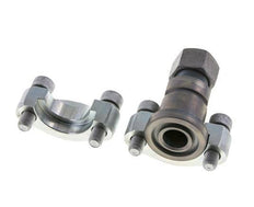 3/4'' SAE Flens 6000 psi Staal met 16S (M24x1.5) ISO 6162-2