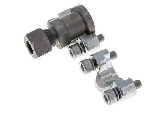 3/4'' SAE Flens 6000 psi Staal met 16S (M24x1.5) ISO 6162-2