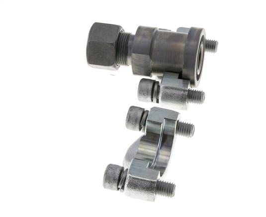 3/4'' SAE Flens 6000 psi Staal met 16S (M24x1.5) ISO 6162-2