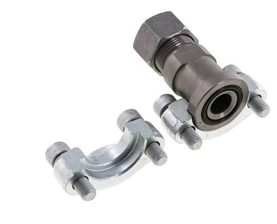 3/4'' SAE Flens 6000 psi Staal met 20S (M30x2) ISO 6162-2