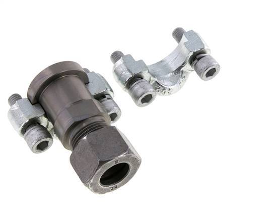 3/4'' SAE Flens 6000 psi Staal met 20S (M30x2) ISO 6162-2