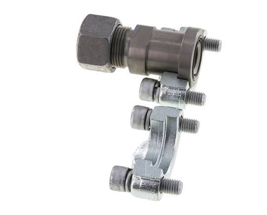 3/4'' SAE Flens 6000 psi Staal met 20S (M30x2) ISO 6162-2