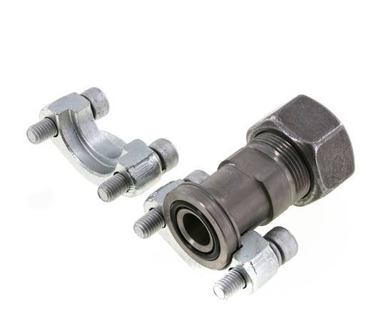 3/4'' SAE Flens 6000 psi Staal met 25S (M36x2) ISO 6162-2