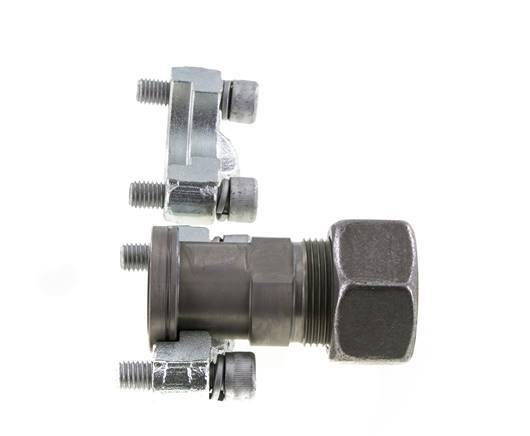 3/4'' SAE Flens 6000 psi Staal met 25S (M36x2) ISO 6162-2
