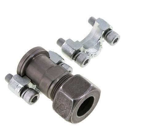 3/4'' SAE Flens 6000 psi Staal met 25S (M36x2) ISO 6162-2