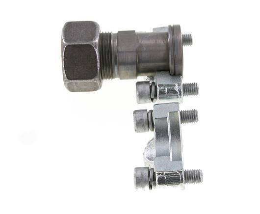 3/4'' SAE Flens 6000 psi Staal met 25S (M36x2) ISO 6162-2