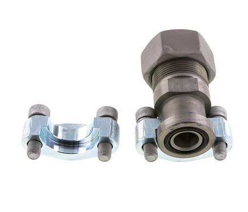 3/4'' SAE Flens 6000 psi Staal met 30S (M42x2) ISO 6162-2