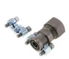 3/4'' SAE Flens 6000 psi Staal met 30S (M42x2) ISO 6162-2