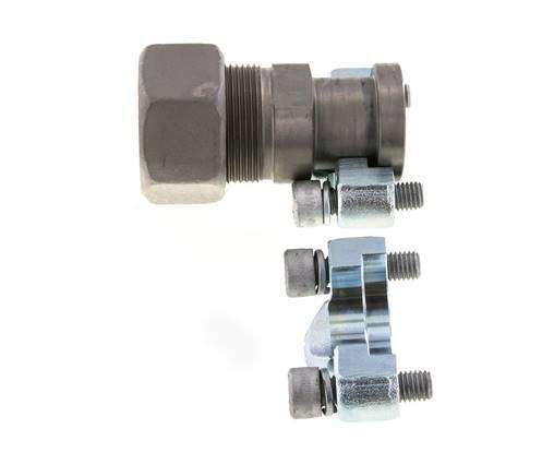 3/4'' SAE Flens 6000 psi Staal met 30S (M42x2) ISO 6162-2