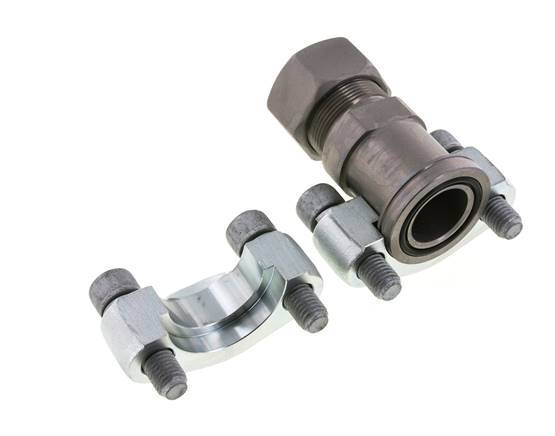 1-1/4'' SAE Flens 6000 psi Staal met 30S (M42x2) ISO 6162-2