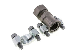 1-1/4'' SAE Flens 6000 psi Staal met 30S (M42x2) ISO 6162-2