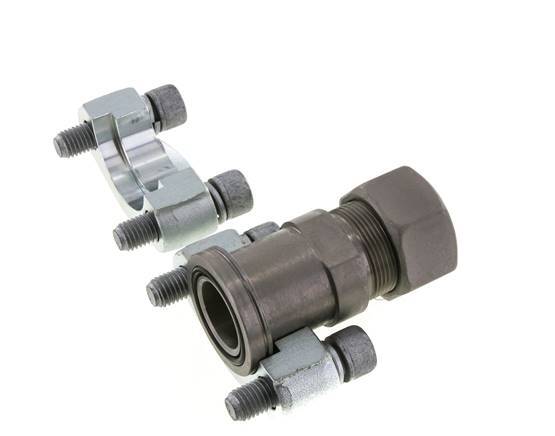 1-1/4'' SAE Flens 6000 psi Staal met 30S (M42x2) ISO 6162-2