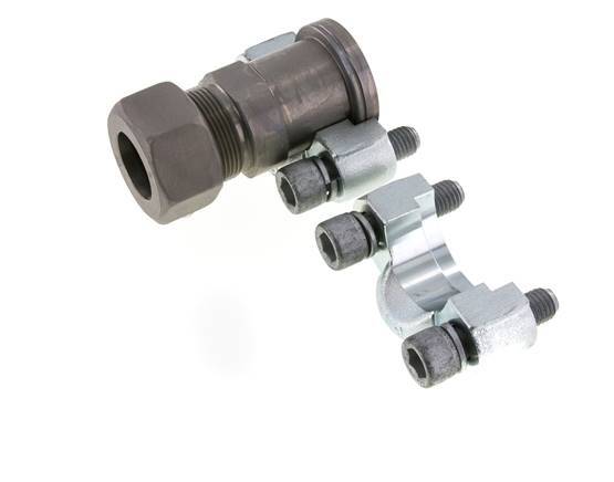 1-1/4'' SAE Flens 6000 psi Staal met 30S (M42x2) ISO 6162-2