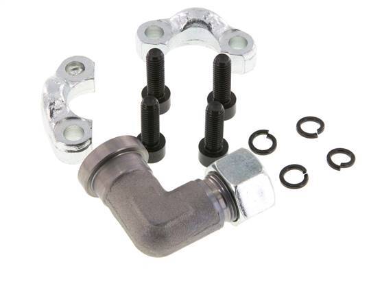 1/2'' SAE L-Flens 3000 psi Staal met 15L (M22x1.5) ISO 6162-1