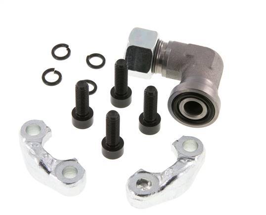 1/2'' SAE L-Flens 3000 psi Staal met 15L (M22x1.5) ISO 6162-1