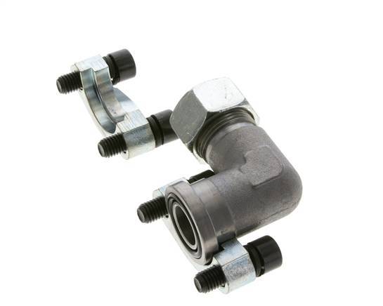 3/4'' SAE L-Flens 3000 psi Staal met 22L (M30x2) ISO 6162-1