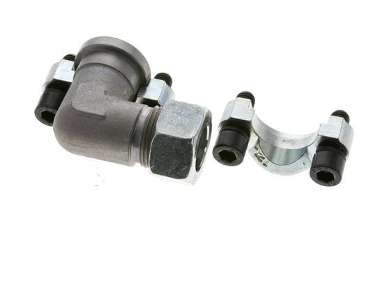 3/4'' SAE L-Flens 3000 psi Staal met 22L (M30x2) ISO 6162-1