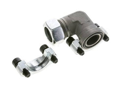 1'' SAE L-Flens 3000 psi Staal met 28L (M36x2) ISO 6162-1