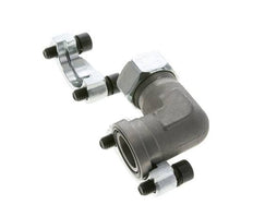 1'' SAE L-Flens 3000 psi Staal met 28L (M36x2) ISO 6162-1