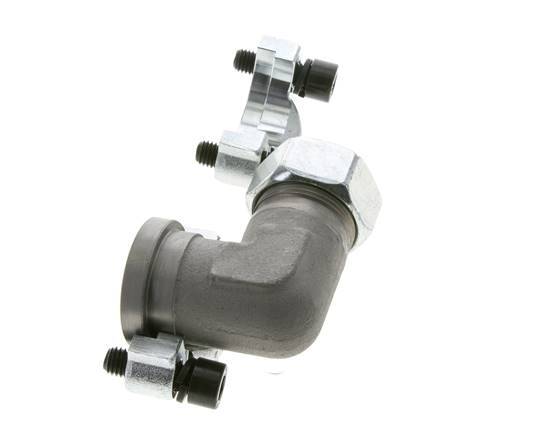 1'' SAE L-Flens 3000 psi Staal met 28L (M36x2) ISO 6162-1