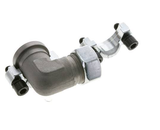 1'' SAE L-Flens 3000 psi Staal met 28L (M36x2) ISO 6162-1