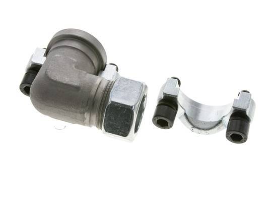 1'' SAE L-Flens 3000 psi Staal met 28L (M36x2) ISO 6162-1