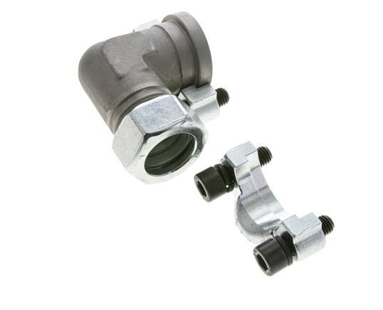 1'' SAE L-Flens 3000 psi Staal met 28L (M36x2) ISO 6162-1