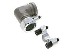 1'' SAE L-Flens 3000 psi Staal met 28L (M36x2) ISO 6162-1