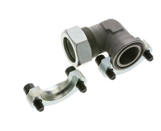 1-1/2'' SAE L-Flens 3000 psi Staal met 42L (M52x2) ISO 6162-1