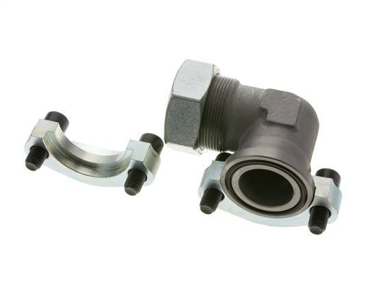 1-1/2'' SAE L-Flens 3000 psi Staal met 42L (M52x2) ISO 6162-1