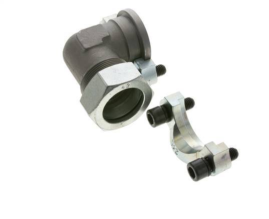 1-1/2'' SAE L-Flens 3000 psi Staal met 42L (M52x2) ISO 6162-1