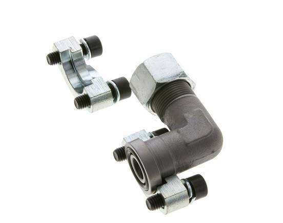 1/2'' SAE L-Flens 3000 psi Staal met 16S (M24x1.5) ISO 6162-1