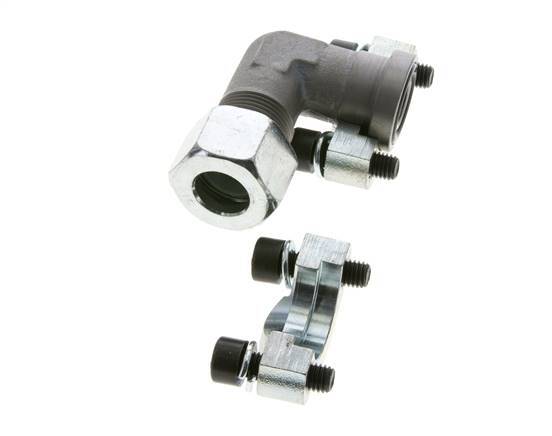 1/2'' SAE L-Flens 3000 psi Staal met 16S (M24x1.5) ISO 6162-1