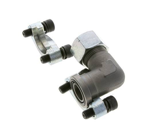 3/4'' SAE L-Flens 3000 psi Staal met 20S (M30x2) ISO 6162-1