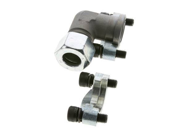 3/4'' SAE L-Flens 3000 psi Staal met 20S (M30x2) ISO 6162-1