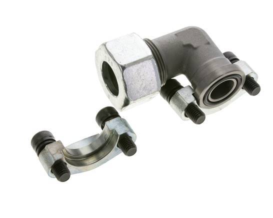 3/4'' SAE L-Flens 3000 psi Staal met 25S (M36x2) ISO 6162-1