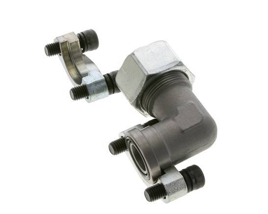 3/4'' SAE L-Flens 3000 psi Staal met 25S (M36x2) ISO 6162-1