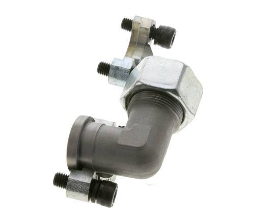 3/4'' SAE L-Flens 3000 psi Staal met 25S (M36x2) ISO 6162-1