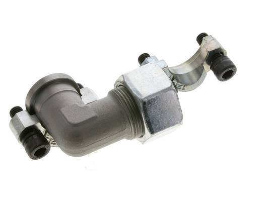 3/4'' SAE L-Flens 3000 psi Staal met 25S (M36x2) ISO 6162-1