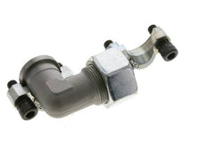 3/4'' SAE L-Flens 3000 psi Staal met 25S (M36x2) ISO 6162-1