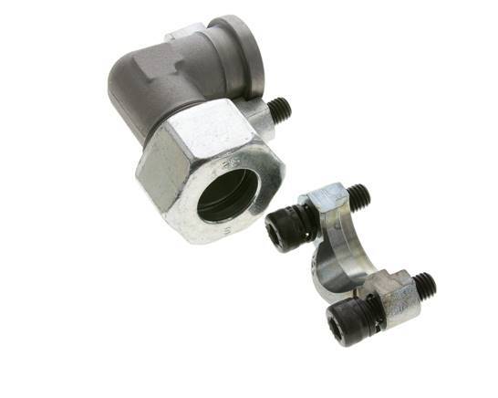 3/4'' SAE L-Flens 3000 psi Staal met 25S (M36x2) ISO 6162-1