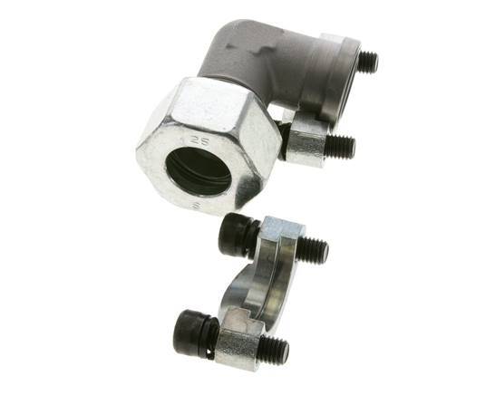 3/4'' SAE L-Flens 3000 psi Staal met 25S (M36x2) ISO 6162-1