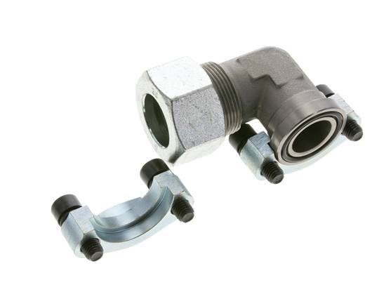 1'' SAE L-Flens 3000 psi Staal met 30S (M42x2) ISO 6162-1