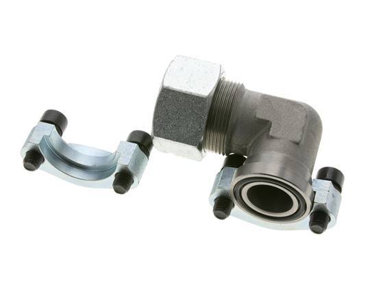 1'' SAE L-Flens 3000 psi Staal met 30S (M42x2) ISO 6162-1